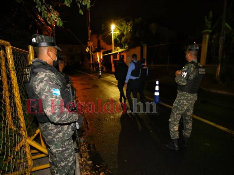 Ambiente que se vive en la zona donde vive Juan Orlando Hernández (Fotos)