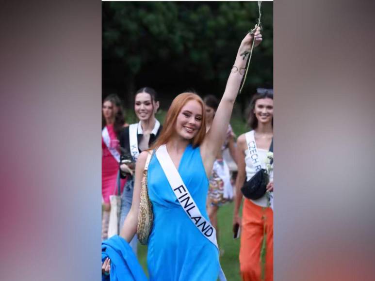 Candidatas del Miss Universo participan en ritual maya en El Salvador