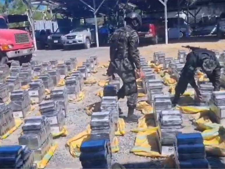 Cocaína decomisada en Roatán está valorada en más de 45 millones de dólares