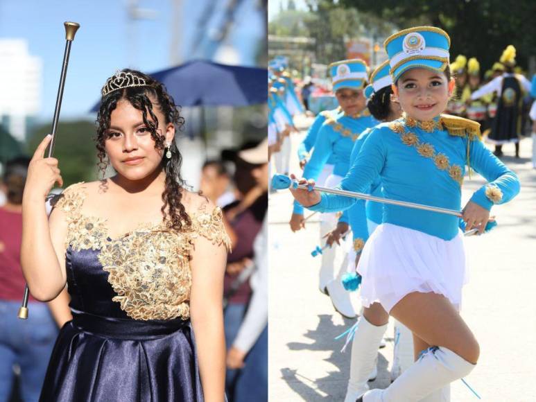 Lindas y adorables, así desfilan las palillonas por las calles de Tegucigalpa