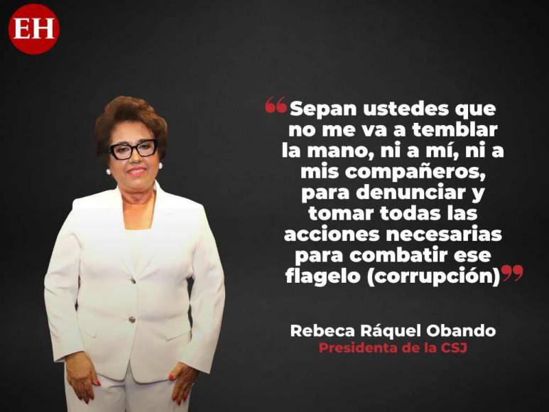 “No me temblará a mí la mano, ni a mis compañeros, para tomar todas las acciones necesarias”: las declaraciones de Rebeca Ráquel, presidenta de la Corte Suprema de Justicia