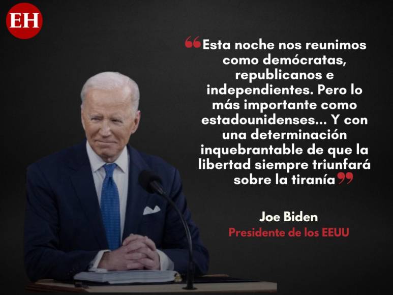 Estado de la Unión: Joe Biden arremetió contra Putin en su discurso