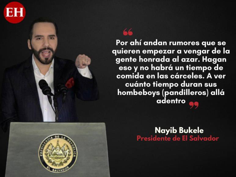 Las advertencias de Nayib Bukele a los pandilleros en El Salvador