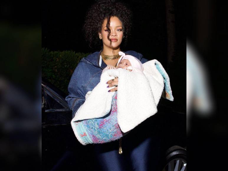 Rihanna presenta oficialmente a su hijo Riot Rose