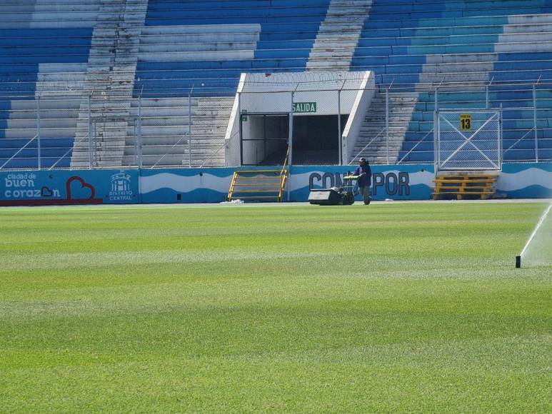 Olimpia-Motagua: preparativos del estadio y la Policía Nacional