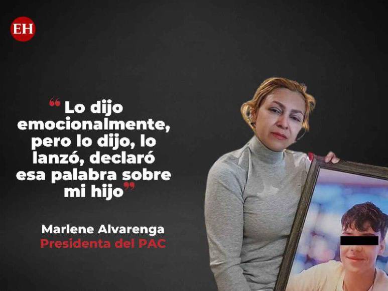 Las crudas frases de Marlene Alvarenga contra Salvador Nasralla por la muerte de su hijo