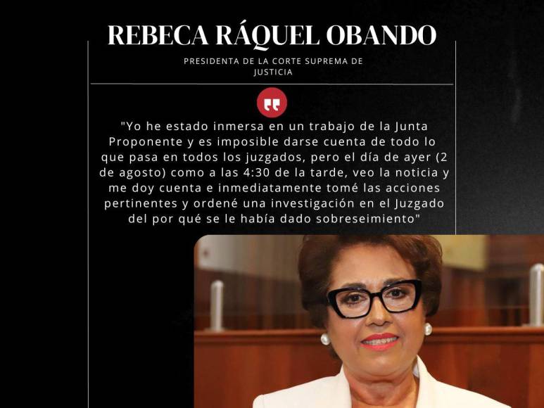 Frases de la presidenta de la CSJ sobre el caso de Hazle Michel y Ariel Girón, agredidos en Chamelecón