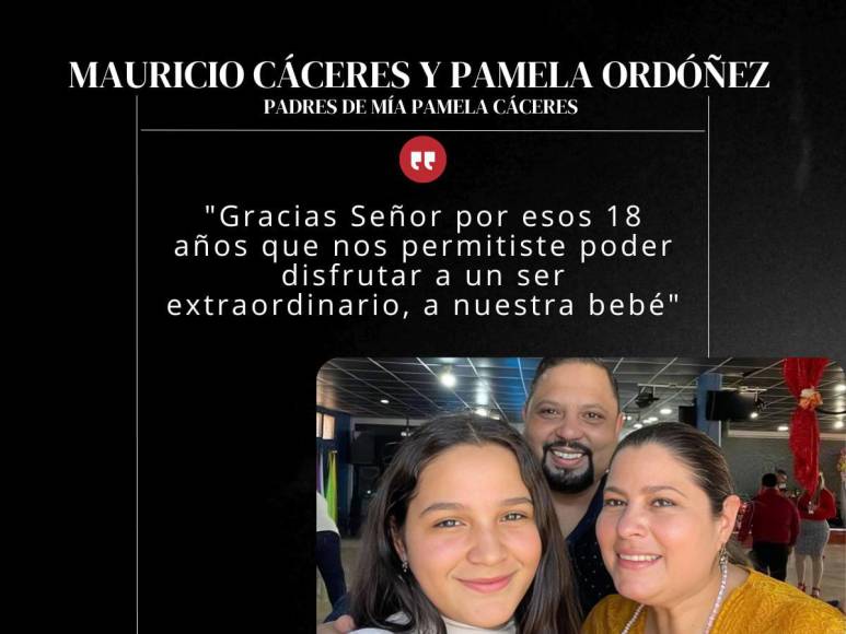 “Gracias bebé por enseñarnos”: Frases de los padres de Mía Cáceres durante su entierro