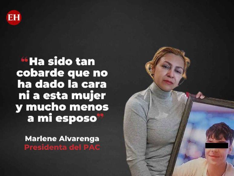 Las crudas frases de Marlene Alvarenga contra Salvador Nasralla por la muerte de su hijo