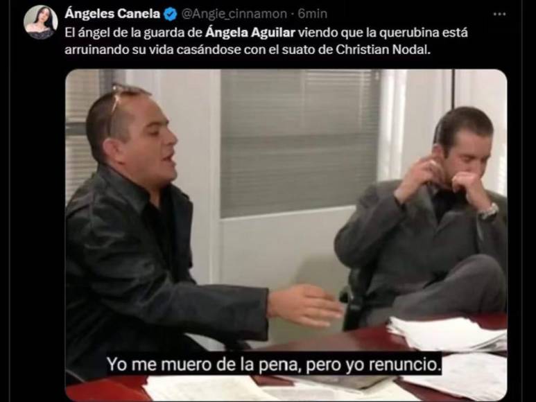 Los memes que dejó la boda de Christian Nodal y Ángela Aguilar