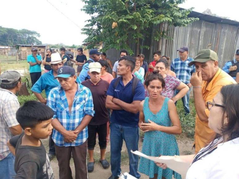 Imágenes de los desalojos en colonias de San Pedro Sula