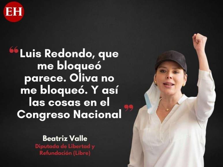 Las polémicas frases de Beatriz Valle en su regreso al Congreso Nacional