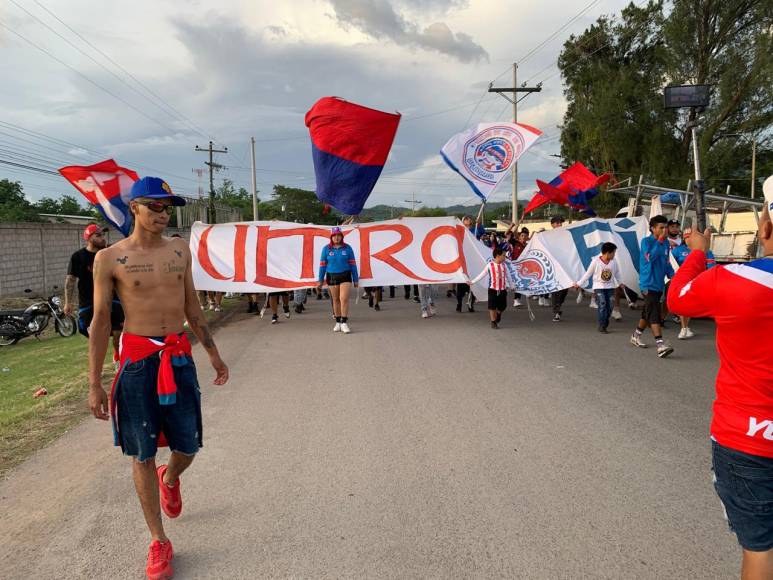 Olimpia genera ambientazo en Comayagua previo a partido contra Génesis