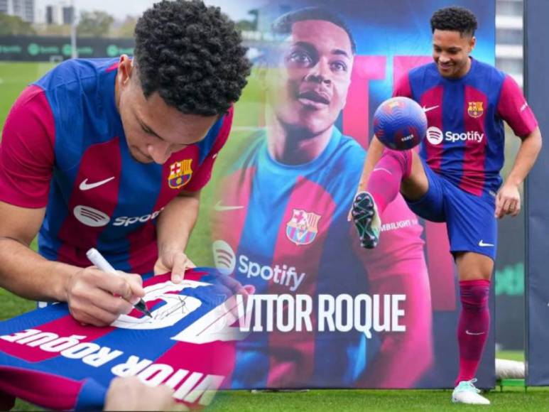 Así fue la presentación de Vitor Roque, nuevo fichaje del Barcelona