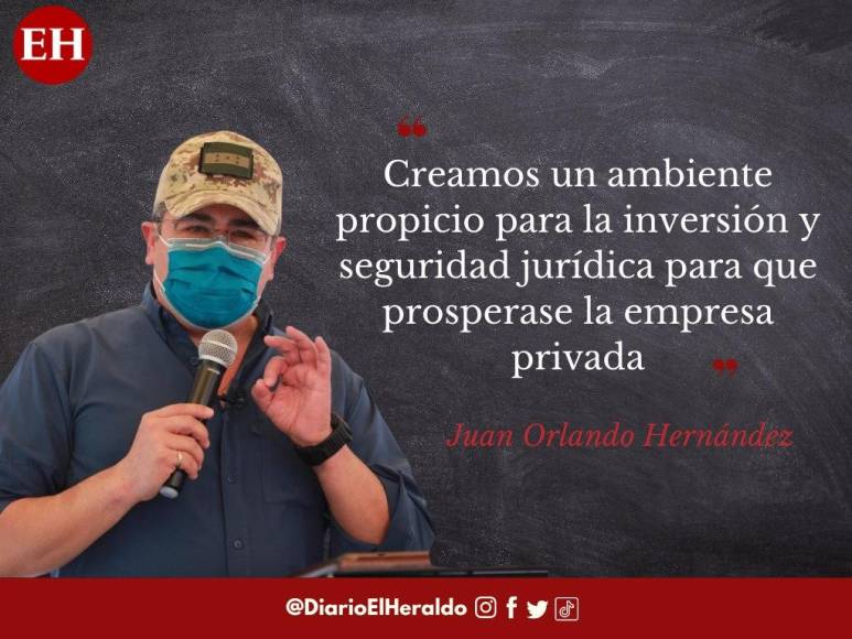 Frases de la despedida del presidente Hernández: “Nuestro gobierno ha sido exitoso en poner en orden y volver la calma al país”