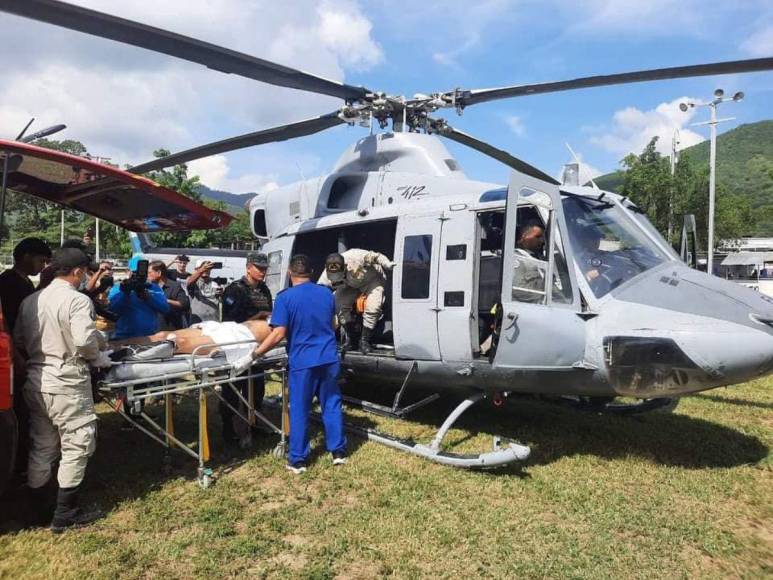 En avión de las Fuerzas Armadas trasladaron a Ariel Girón desde Chamelecón a la capital