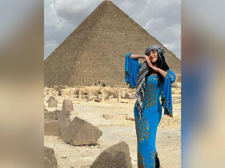 Ónice Flores disfruta de sus vacaciones en Egipto