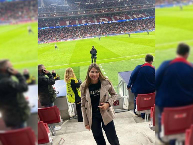 La novia de Luis Palma cumple su sueño: “ir a un partido de la Champions”