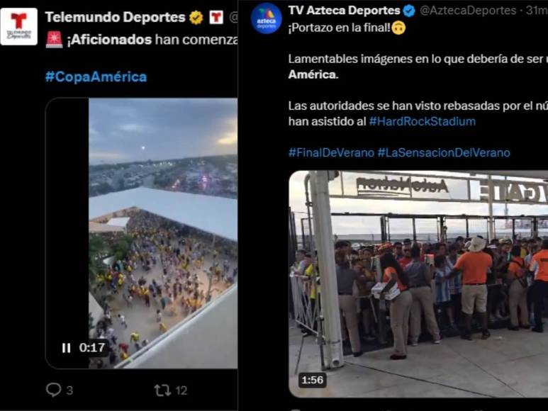 Lo que dicen medios tras disturbios fuera de estadio previo a final de Copa América