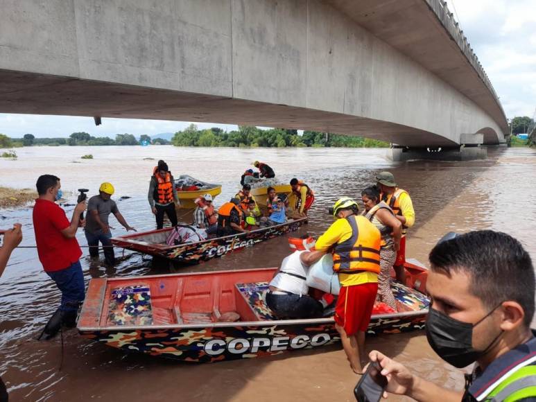 Sacados en brazos, con pocas pertenencias y sus animalitos: el drama que viven familias evacuadas (Fotos)