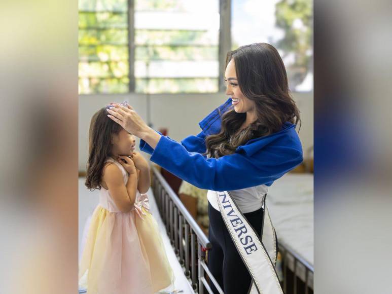 Candidatas de Miss Universo enternecen las redes con su visita a niños