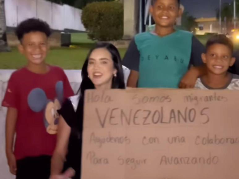 En un acto de solidaridad: Zu Clemente repartió comida a los migrantes venezolanos