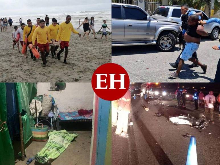 Ahogados, muertos en accidentes y varios asesinatos deja esta Semana Santa en Honduras (Fotos)