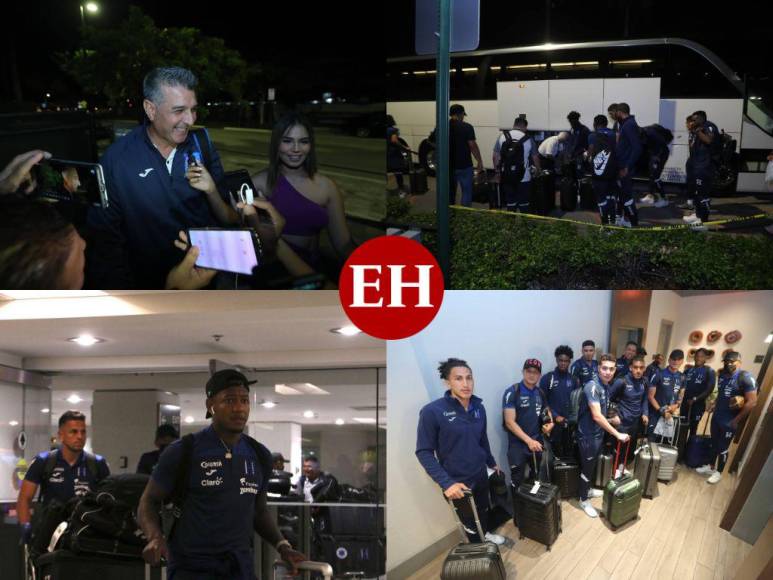 Alegres y motivados a hacer un buen partido: Así llegó la Selección de Honduras a Miami para enfrentar a Argentina