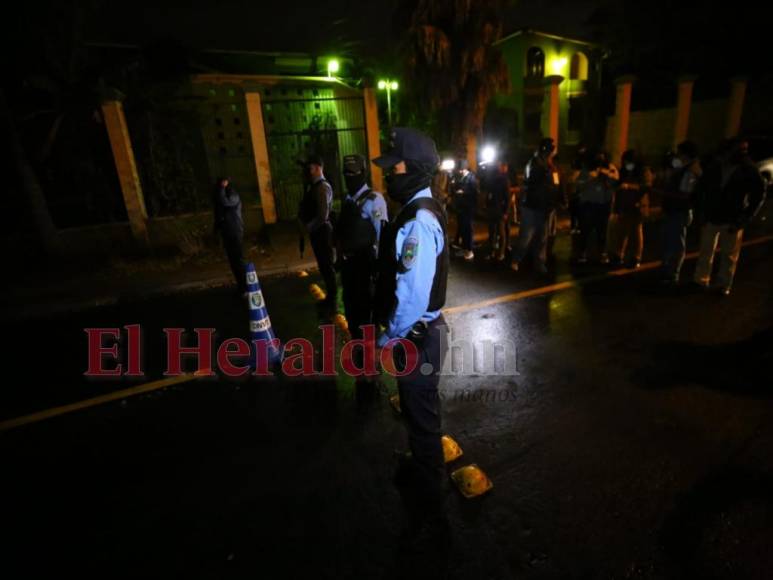 Ambiente que se vive en la zona donde vive Juan Orlando Hernández (Fotos)