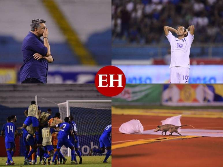 Desastre de la H, un intruso y noche para olvidar: Las imágenes del Honduras vs Curazao