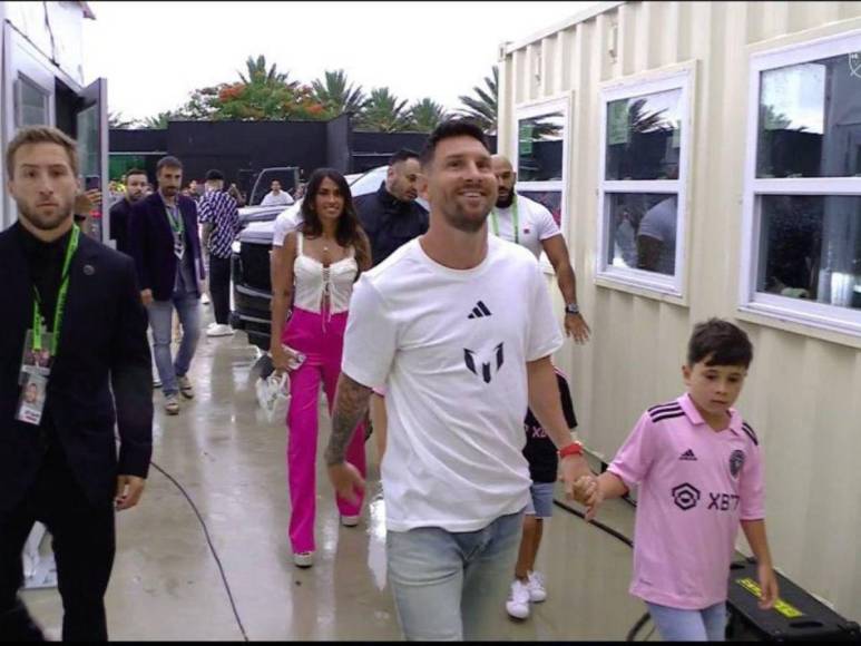 Las primeras imágenes de Messi al llegar al DRV PNK Stadium a su presentación en Inter Miami