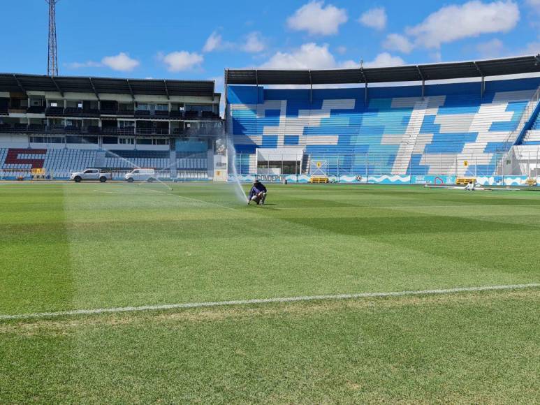 Olimpia-Motagua: preparativos del estadio y la Policía Nacional