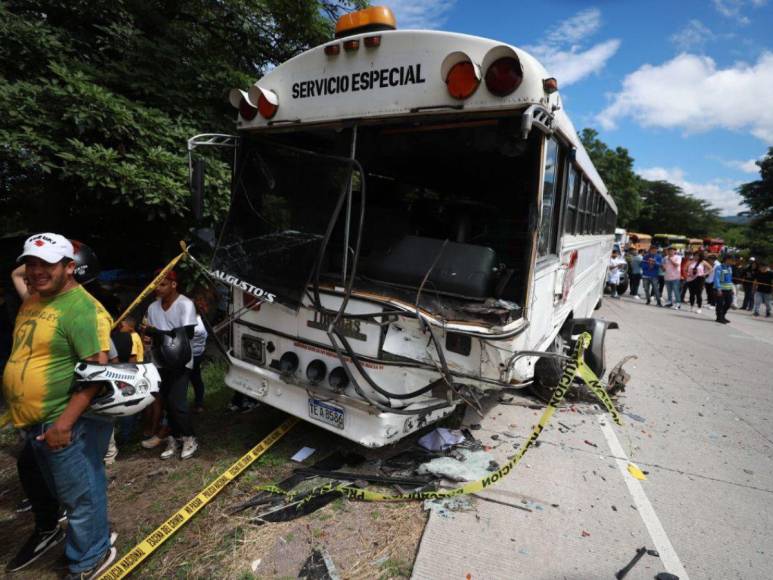 Lo que se sabe del accidente que causó la muerte al conductor de un microbús en Sabanagrande