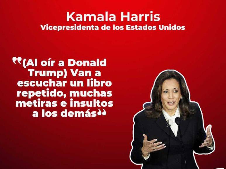 Las frases más contundentes de Kamala Harris contra Trump en el debate presidencial