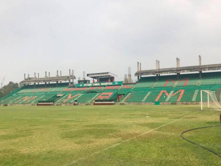 Marathón sorprende con reparación de cancha del estadio Yankel Rosenthal