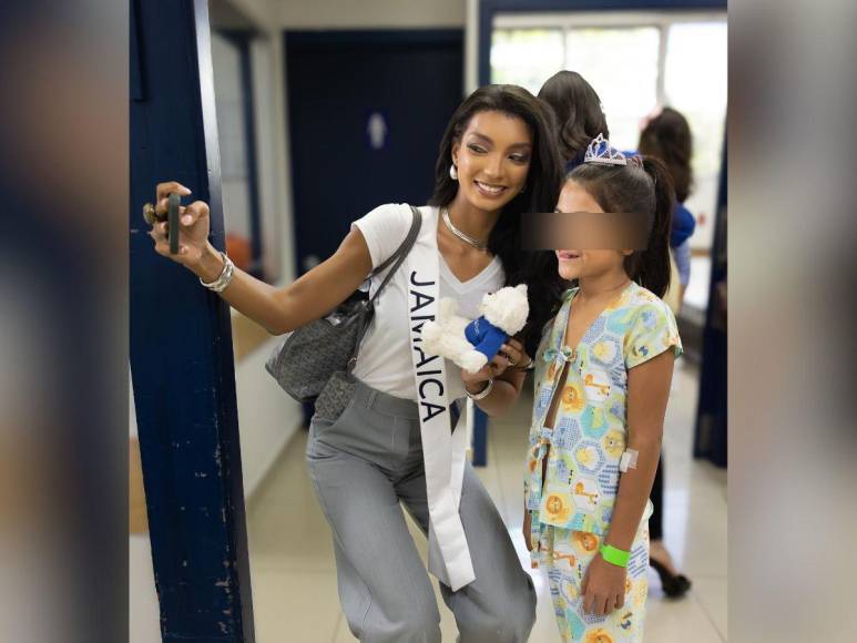 Candidatas de Miss Universo enternecen las redes con su visita a niños