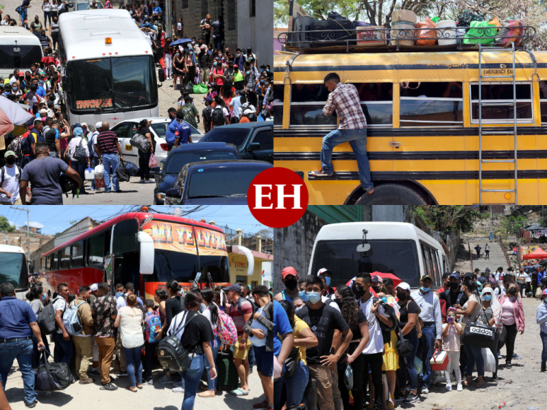 Abarrotadas las terminales de buses en la capital tras asueto por Semana Santa