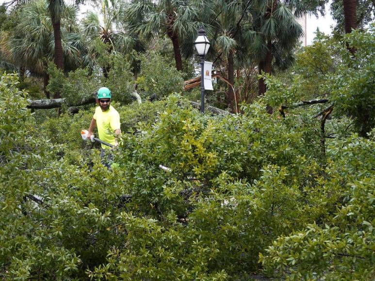 El huracán Ian deja miedo, inundaciones y árboles caídos en el suroeste de Florida