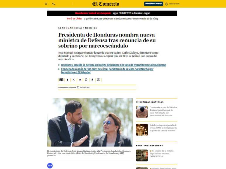 “Narcoescándalo en Honduras”: Así informan medios internacionales tras renuncia de ministro de Defensa