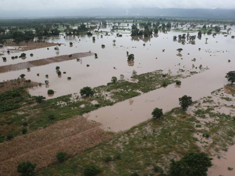 Fuertes lluvias inundan a El Progreso y el Valle de Sula