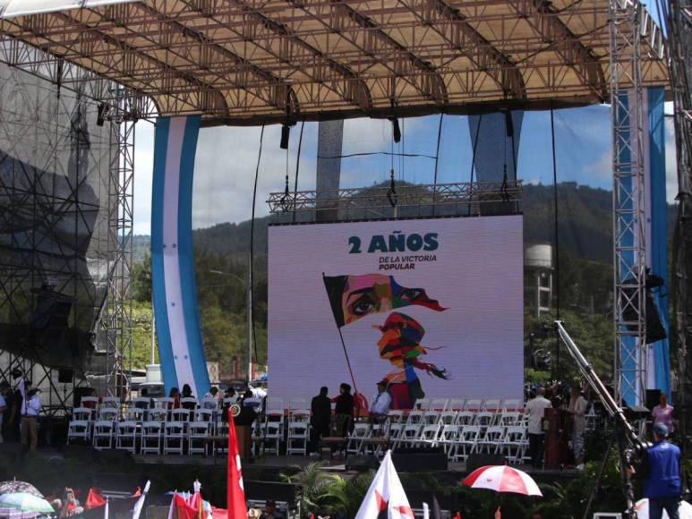 Con despliegue policial, música y cierre de calles festejan 2 años de gobierno de Libre