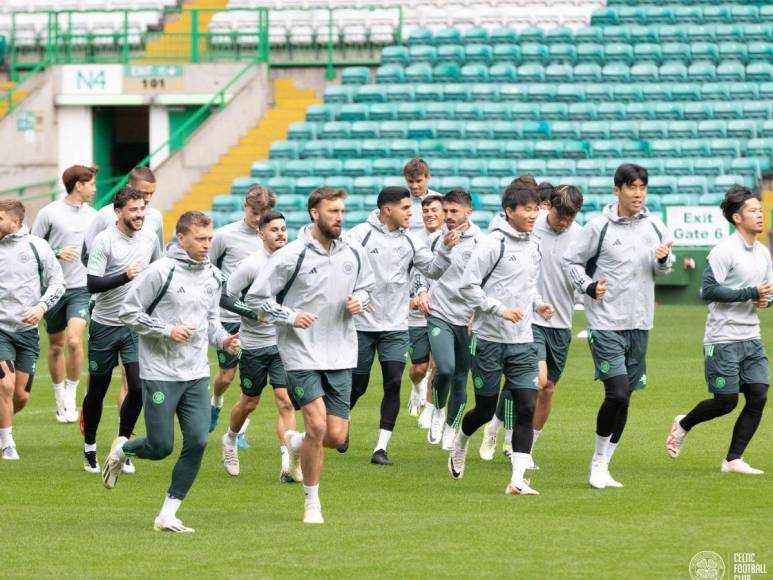 Sonriente y emocionado por jugar: así entrenó Luis Palma con el Celtic previo a su debut en Champions