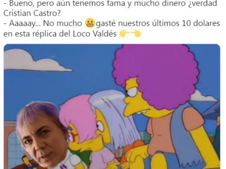 Los graciosos memes que desató el cambio de look de Cristian Castro