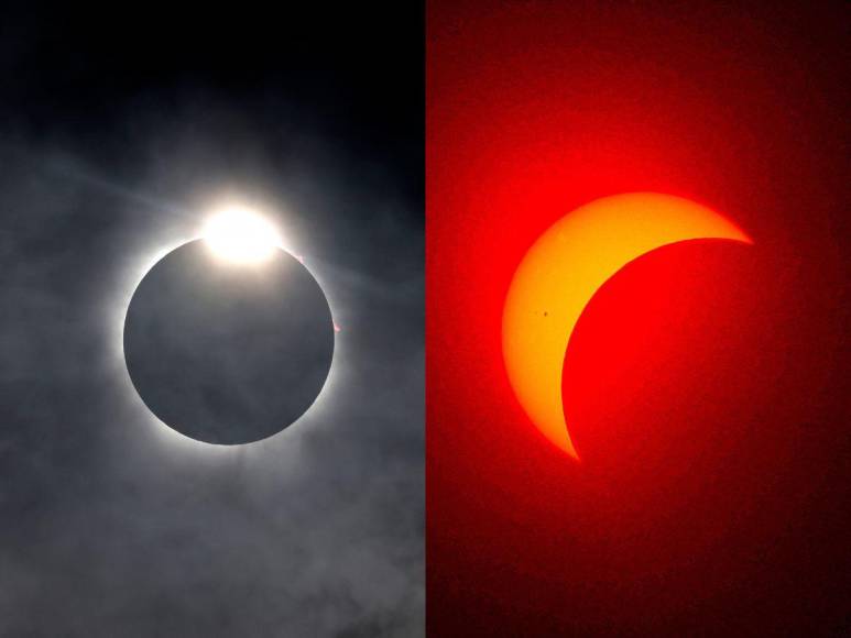 Las mejores imágenes que dejó el eclipse solar de este lunes en Honduras