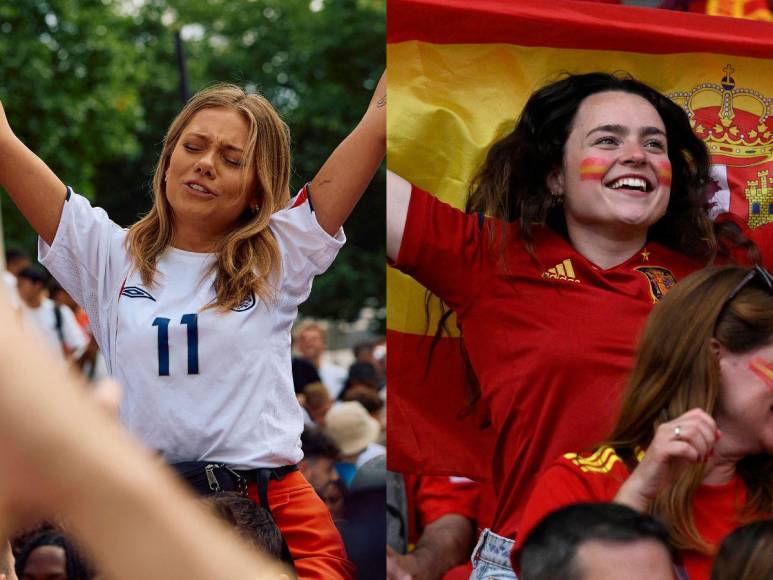 España vs Inglaterra: bellas aficionadas engalanan la final de la Euro 2024