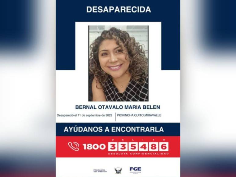 Llegó a escuela policial para visitar a su esposo y desapareció: el crimen de María Belén Bernal