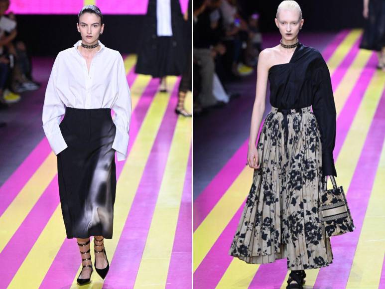 Dior sorprende con un desfile feminista y colorido pero con modelos sobrios