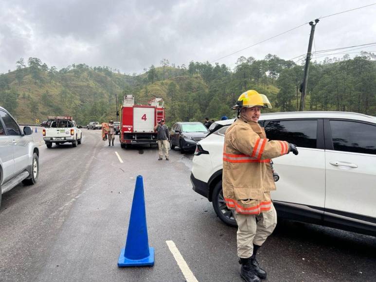 Las imágenes del accidente de esposa de Marco Bográn que dejó un muerto