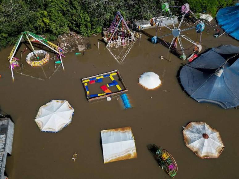 Imágenes impactantes en Brasil: estadios de gremio e Inter afectados por inundaciones