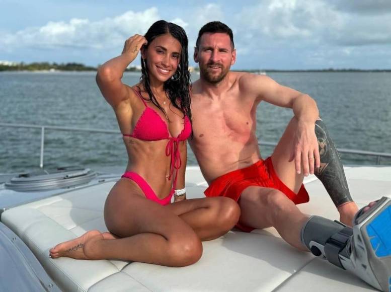 Messi y Antonela Rocuzzo disfrutan de sus vacaciones: Un hondureño es protagonista